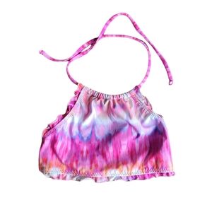 BEACH LINGO Tie Dye Swim Top Size 8
